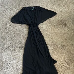 MSK Black Cowl Neck Dolman Sleeve Gown